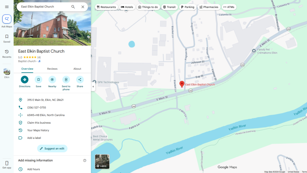 screencapture-google-maps-place-East-Elkin-Baptist-Church-36-2464411-80-8417144-17z-data-3m1-4b1-4m6-3m5-1s0x88517f903399effb-0x3d3cac4f393cae2d-8m2-3d36-2464411-4d-80-8417144-16s-g-1vrqbb9